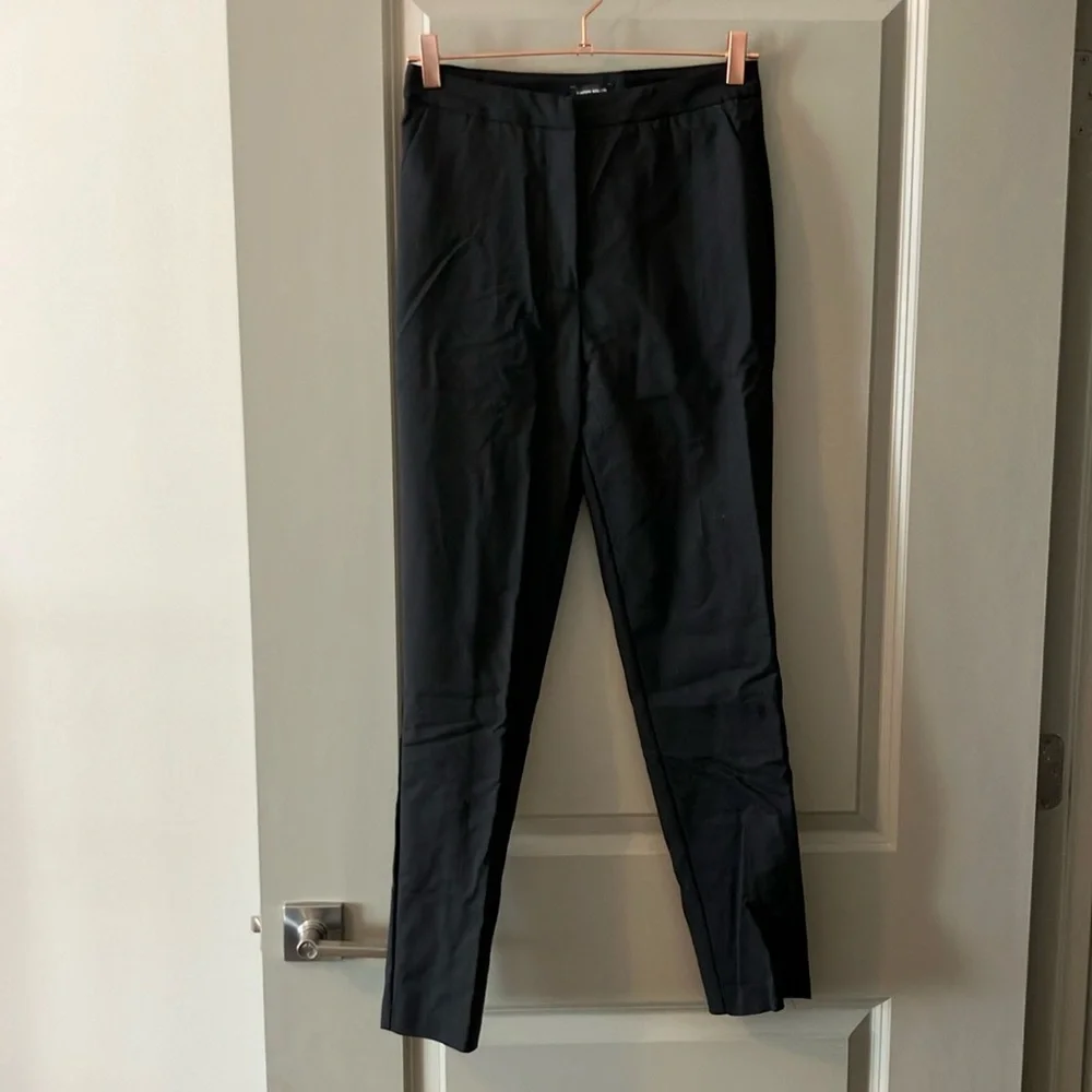 NWT Karen Millen Essential Techno Woven Trouser Black size 4 - Picture 3 of 8